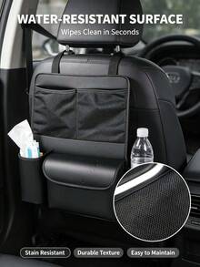 1pc Car Trunk Multi-Function Storage Bag, Off-Road Vehicle Seat Back Storage Rack, Car Accessories, Multi-Function Hanging Storage, Rear Seat Storage Bag, Space-Saving, Keep Car Interior Clean And Organized, Car Essentials - Black - View 9