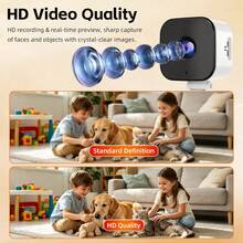 720P Indoor WiFi Security Camera, 100° Wide Angle, Infrared Night Vision, Motion Alert And Two-Way Audio - View 3