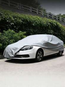Summer Universal Car Cover - Sun Protection, UV Protection, Rainproof, Dustproof, Heat Resistant PEVA Material, 8 Sizes Available, All-Weather Vehicle Protection, Rainy Season Special, Dustproof, Silver Appearance, Car Accessories, Car Cover | Fashionable Car Cover - Multicolor - View 7