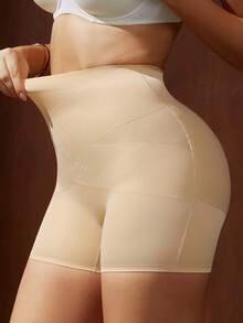 1pc Women Waist Shaper Butt Padded Lift Hip Enhancer Pants, Sculpting Slimming Shapewear Bottom - Apricot - View 7