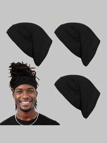 1 pieza Gorro de unicolor con diseño simple, gorro de hombre, gorro para el cabello - A - Ver 7