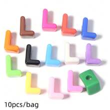 10pcs/Pack Acrylic Casual Shoe Buckle Letter Decoration, Colorful English Letter Beads, DIY Bracelet Phone Chain Keychain Pendant Material, Jewelry Making Beading - Letter Beads - View 23