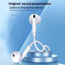 Wired Earphones Compatible With Iphone, USB-C Comfortable In-Ear Earbuds, Type-C Audio Headphones, 3.5mm Interface HiFi Stereo In-Ear Wired Earphones With Microphone And Call Controller, Noise Isolating - View 3