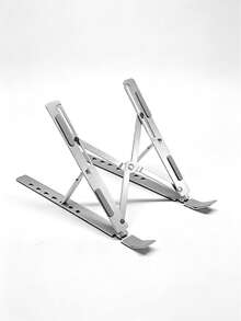 N8 N3 Aluminum Alloy Adjustable Portable Laptop Stand, More Stable Heat Dissipation Foldable Laptop Stand, Aluminum Alloy Computer Stand, Laptop Dual-Layer Stand, N8 Foldable Portable Business Height Adjustable Heat Dissipation Base, Stable Support, Strong Load-Bearing Structure, Dual Triangle Design, Stable Center Of Gravity Without Wobbling - View 13