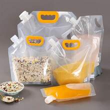 16/10/5/1pcs Large Capacity Airtight Moisture-Proof Storage Bags, Grain & Bean Storage Bags, Beer Bags, Practical Kitchen Storage Items, Kitchen Essentials, Kitchen Utensils, Kitchen Supplies, Kitchen Accessories & Kitchen Gadgets, Suitable For Kitchen Organization & Storage, Also Supports Travel Use, As Food Storage Cabinet Accessories, Can Be Used As Holiday Gifts, Gifts For Men, Combining Autumn Home Decor, Kitchen Decor & Accessory Attributes - Multicolor - View 3