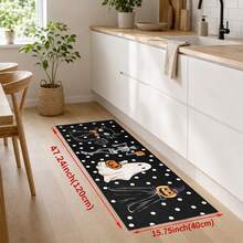 1/2pcs Halloween Ghost Pattern, Vintage Diatomaceous Earth Mat, Super Absorbent, Non-Slip, Perfect For Bathroom, Kitchen And Dining Room, Quick Drying, Machine Washable, Perfect Gift For Home Decor And Bathroom Mat - Multicolor - View 14