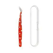 High-Quality Stainless Steel Eyelash Tweezers, Perfect For Scrapbooking And Craft Projects - 01-orange - View 6