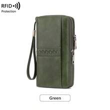 FOREVER MIYIN RFID Blocking Women Long Zip Around Wallet, Double Zipper Wristlet Purse, Large Capacity Multi Card Slots Cash Organizer Phone Holder For Daily Travel - Multicolor - View 13