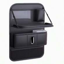 1PC Car Trash Can With Lid, Universal Mini Leak-Proof Trash Bin, Vehicle Waste Container, Car Trash Bag Dispenser, Convenient And Hygienic Car Accessory, Door-Mounted Storage Organizer, Car Accessory, Automotive Interior Accessory, Car Essential. - Multicolor - View 2