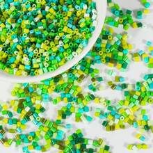 2.6mm Sundymot Fuse Beads, 3000PCS+ Green Series Independent Packaging, With Small Square Box Storage, Easy To Store, DIY Pendant Keychain, Jewelry Making Craft Material, Graduation Season Back To School, Christmas, Party Birthday Gift, Multi-Color 2.6mm Fuse Beads Bulk Refill Kit - 2.6mm Puzzle Beads - View 7