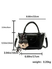 2026 Autumn Fashion New Chic Niche High-End Casual Crossbody Bucket Bag Shoulder Handbag - Black - View 3