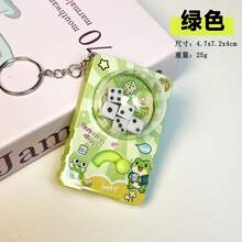 2026 New Style Multiple Designs Cute Cartoon Stress Relief Rotating Dice Keychain - Creative Mini Dice Backpack Pendant, Children's Toy And Gift - Multicolor - View 10