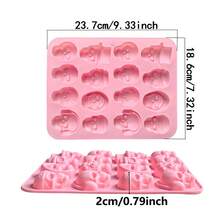 1pc Halloween Style Skull Silicone Mold, DIY Baking Chocolate Candy Ice Pudding Mold, Used For Scary Halloween Party Cake Decoration, Dessert Making Tool - Multicolor - View 2