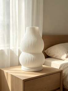 3D Vertical Stripe Lampshade, Gourd-Shaped Translucent Outer Shell, Study Desk Atmosphere Lighting Replacement Part - Gourd Lampshade - View 5