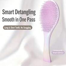 مشط Dexterous Comb TT الجديد للشعر المستقيم، مشط طويل المقبض، مشط الملكة، مشط تدليك، مشط سحري مضاد للتشابك، مشط تنعيم الشعر، مشط تكثيف الشعر - متعدد الألوان - مشاهدة 10