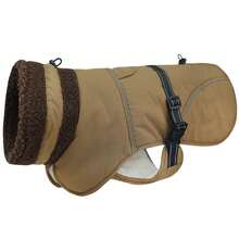Dog Winter Coat, High Visibility Adjustable Dog Jacket, Thick Fleece Lining, Suitable For Cold Weather Dog Clothing, Suitable For Medium And Large Dogs - Brown - View 12