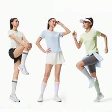 LI-NING Short Sleeve T-Shirts Women's Short Sleeve T-Shirts ATSW144 Legit Official Store - Fairy Tale Green - View 4