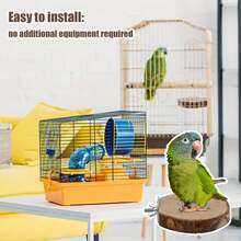 Natural Bird Perch Branch, Bird Perch Set, Parrot Cage Perch, Small And Medium Parrot Accessories, Bird Climbing And Resting Perch, Easy To Install Bird Cage Accessories, Parrot Standing Perch - A - View 6