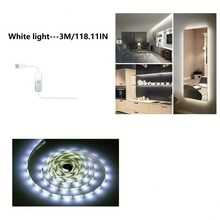 1 Roll 5V USB LED Light Strip With Switch, Warm White/White LED Light Strip, USB LED Light Suitable For Indoor Bedroom Home Decor Living Room, TV Backlight, Cabinet, Mirror, Halloween, Christmas, Hallway, Wedding Decoration - White - View 13