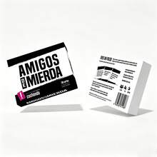 Amigos De Mierda Card Game – 110 Fun Scenario & Voting Question Cards For Adult Parties, Family Game Night & Social Gatherings – Perfect For Getting To Know Friends & Family Through Laughter & Hilarious Debates - Multicolor - View 3