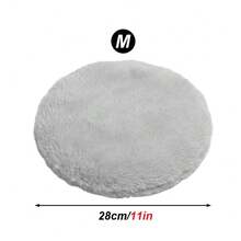 1pc Round Plush Comfortable Pet Resting Pad, Plush Round Pet Sleeping Mat, Warm Habitat Cushion, Soft Pet Sleeping Bed, Suitable For Hamsters, Guinea Pigs, Rabbits, Ferrets, Autumn/Winter Indoor Cage Resting Area Decor - View 11
