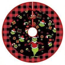 The Grinch Christmas Tree Skirt, Happy Christmas Party Decoration Tree Skirt Ornament, Holiday Decor And Photo Prop, Christmas Halloween Birthday Gift, Suitable For Home And Adults - Multicolor - View 7