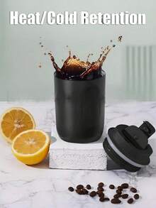 1 buah Mug Kopi Mini Stainless Steel Berinsulasi, Mug Hadiah Modis, Ringkas & Portabel, Pegangan Nyaman, Buka/Tutup Sekali Sentuh, Penting untuk Jalanan, Kantor, Kopi, Teh - MultiWarna - View 6