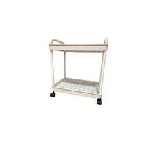 1pc Multifunctional Storage Cart, Movable Gap Snack & Book Storage Rack, Suitable For Living Room, Kitchen, Bedroom, Bathroom And Other Home Use - White - View 14