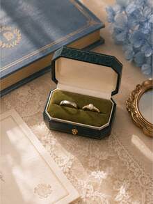 Personalized Wedding Ring Box, Custom Couple Names, Vintage Ring Holder, Custom Initials And Date, Engagement Ring Box, Wedding Gift, Gift For Her - Multicolor - View 4