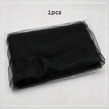 1pc Black Wedding Tulle Fabric, 100% Polyester Mesh, Suitable For Party Decoration, Ballet Skirt, Table Skirt, Handmade Crafts, DIY Ribbon - Black Decorative Tulle - View 13