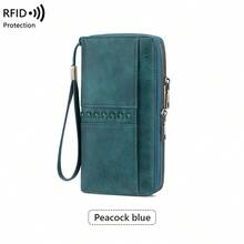 FOREVER MIYIN RFID Blocking Women Long Zip Around Wallet, Double Zipper Wristlet Purse, Large Capacity Multi Card Slots Cash Organizer Phone Holder For Daily Travel - Multicolor - View 19
