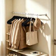 1pc Premium Non-Slip Thin Hanger, Sturdy Heavy Duty Coat & Suit Hanger, Durable Closet Hanger, Ideal Closet Accessory - Multicolor - View 3
