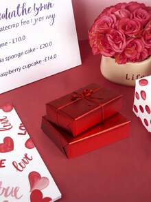 1 rollo de papel de regalo con textura metálica mate, rojo navideño puro, adecuado para bodas, Día de San Valentín, cumpleaños, Navidad y envoltura de ramos DIY; papel de regalo navideño con textura metálica, también adecuado para decoraciones navideñas DIY (como empaque de adornos); diseño mate de unicolor, adecuado para Halloween, decoraciones de Acción de Gracias y escenas de otoño/invierno. - A - Ver 3