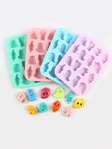 1pc 12 Cavity And 8-Cavity Halloween Cute Ghost Candy Silicone Molds, DIY Baking Chocolate Gummies Ice Pudding Molds, Used For Autumn Halloween Party Dessert Decoration - Multicolor - View 8
