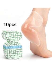 10/30pcs Invisible Moisturizing Heel Pads, Breathable & Comfortable, Repair Cracked Heels, Suitable For Sensitive Skin Foot Care - Multicolor - View 12