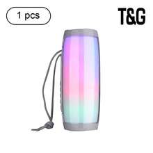 T&G157 Wireless Speaker LED Melody Color Light Outdoor Waterproof Subwoofer Portable Card Slot Audio - View 13