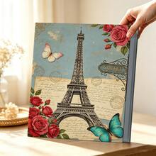 Large Capacity Memorial Photo Album, With 200 6-Inch Photo Pockets, Insertable Pages To Protect Photos From Damage, Perfect For Preserving Family Photos - 1PC - View 1