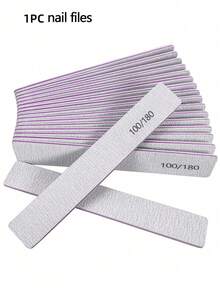 1/5/25/50pcs Professional Nail Files, 180/100 Grit Suitable For Natural Nails And Acrylic Extensions, Double-Sided Washable Fine Grain Nail Files, Suitable For Home And Nail Salon Use - F - View 12