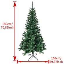 Classic Green 1.8m Large Christmas Tree, Nordic Style Artificial Tree, Dense ‑Friendly PVC, Decorative Ornament For Home And Hotel - Green - View 3