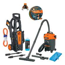 Kit Hidrolavadora Karcher 1800psi + Manguera 15m + Extension - Tipo de Enchufe A USA (110-127V) - Ver 9