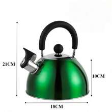 2.5L Whistling Kettle, Large Capacity, Stainless Steel, Whistle Alert, Design, Suitable For: Outdoor, Daily, Tea Pot - Multicolor - View 12