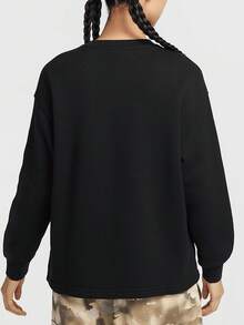 Nike/Authentic 2025 Spring Women's Graphic Loose Warm Sweatshirt HF9492-010 - HF9492-010 - View 2