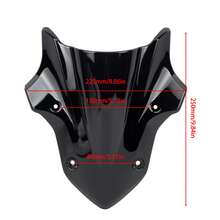 PowerMotor Motorcycle Front Spoiler Fairing Windscreen Windshield Wind Deflector Black Accessories For Kawasaki Z900 2017 2018 2019 ABS Plastic Supernaked Accessories - A - View 3