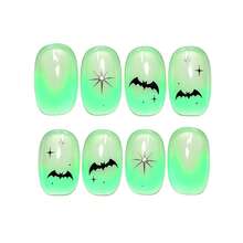 Glowing Nail Powder, Green Shiny Atmospheric Nail Powder, Halloween Salon Party Nail Art DIY Decoration Design, Saturated Color, Easy For Beginners To Use - Multicolor - View 6