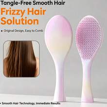 مشط Dexterous Comb TT الجديد للشعر المستقيم، مشط طويل المقبض، مشط الملكة، مشط تدليك، مشط سحري مضاد للتشابك، مشط تنعيم الشعر، مشط تكثيف الشعر - متعدد الألوان - مشاهدة 5