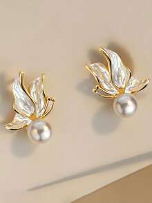 1 Pair Elegant Stud Earrings For Women, Wedding Engagement Party Jewelry, Valentine's Day Gift - 1# - View 12