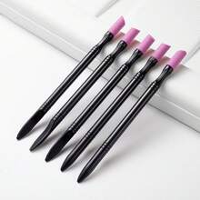 Double-Ended Quartz Nail Cuticle Pusher, Manicure Dead Skin Removal Tool - Black - View 12
