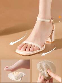 40pcs/High Heel Front Foot Pads - Anti-Chafing Foot Pads/Foot Protection Pads - Soft Shock-Absorbing, Sweat-Absorbent & Non-Slip, Suitable For Summer Sandals, Self-Adhesive Invisible Design, Applicable For Outdoor, Sports, Travel, Home, Office And Campus Scenarios; Combines Anti-Chafing, Shoe Lining Pad, Pain Relief And Foot Care Functions, Specially Designed For Women - 2026 Model - View 4