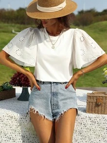 Women Sports Tees & Tanks - 黑色 - 查看 7