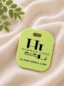 1pc Personalized Custom Name Luggage Tag, Acrylic Material Luggage Tag, Personalized Travel Gift, Customizable Pattern, Suitcase Tag, Backpack Tag - Multicolor - View 2